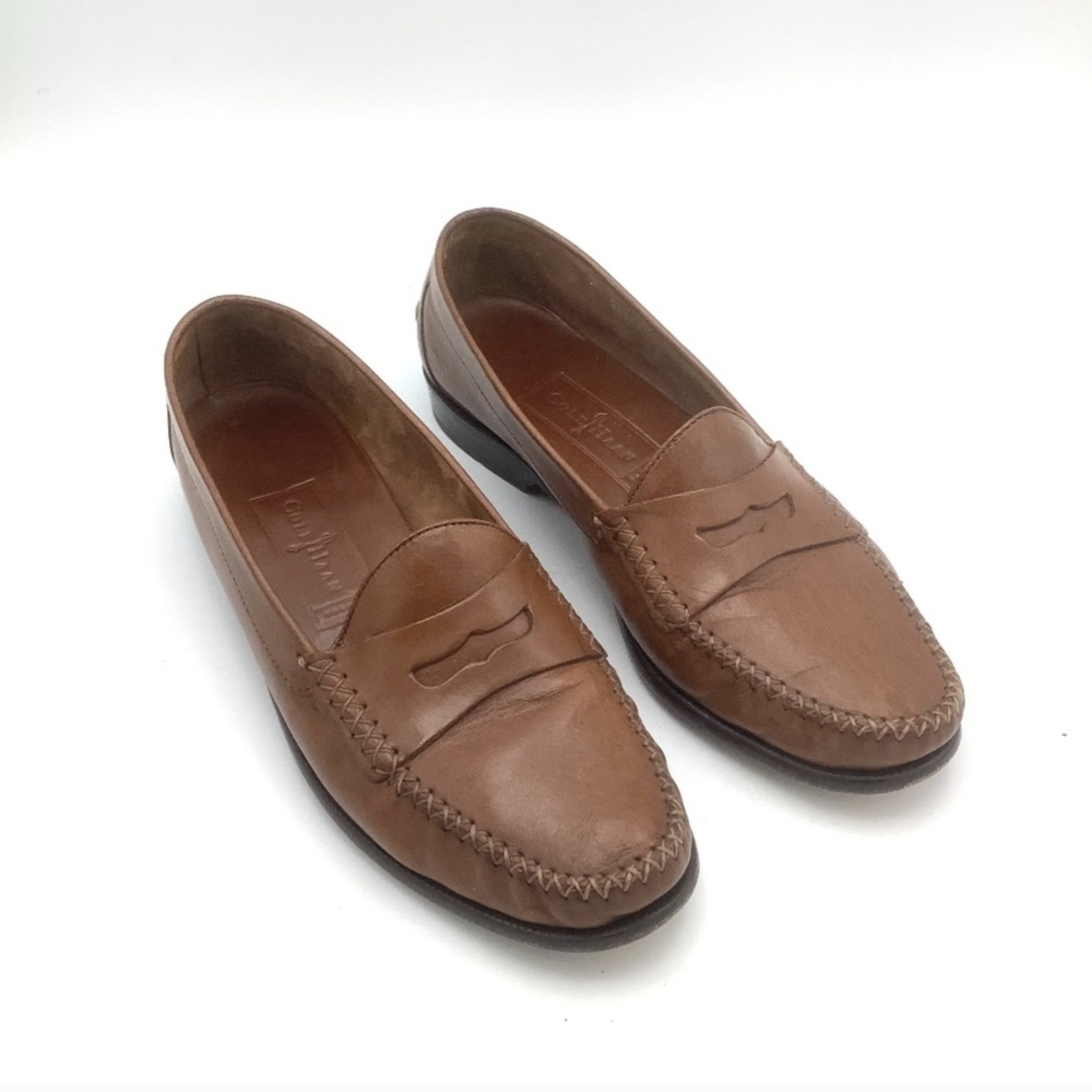 Cole Haan Brown Leather Penny Loafers